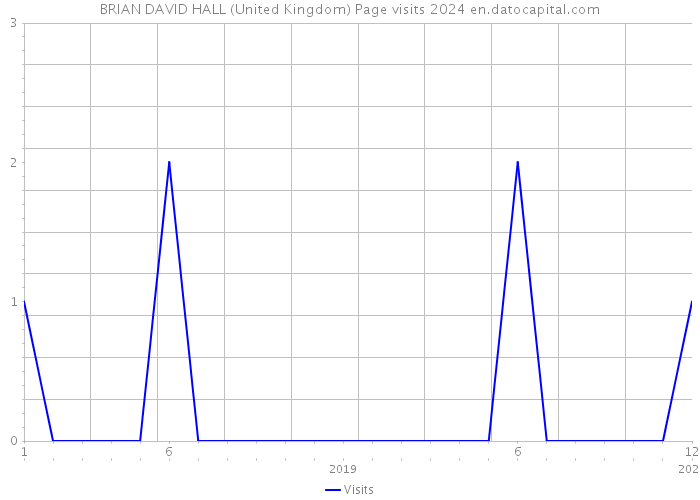 BRIAN DAVID HALL (United Kingdom) Page visits 2024 