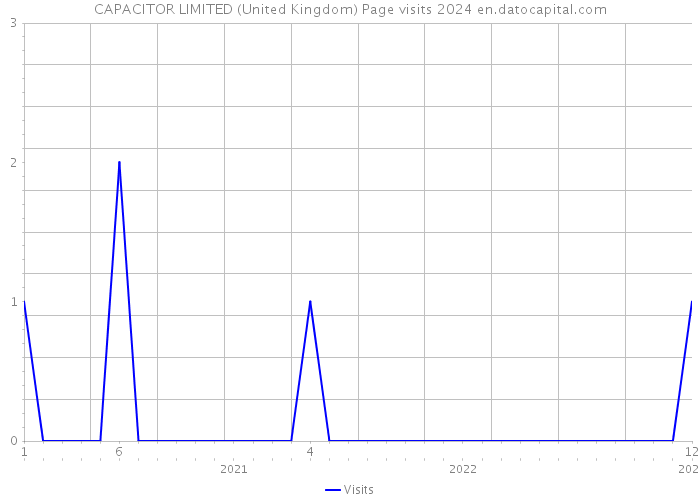 CAPACITOR LIMITED (United Kingdom) Page visits 2024 