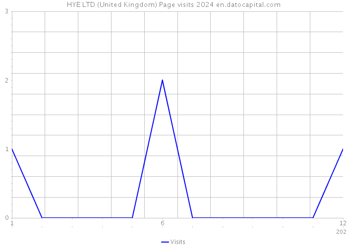 HYE LTD (United Kingdom) Page visits 2024 