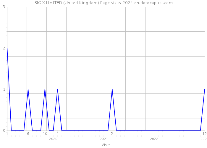 BIG X LIMITED (United Kingdom) Page visits 2024 