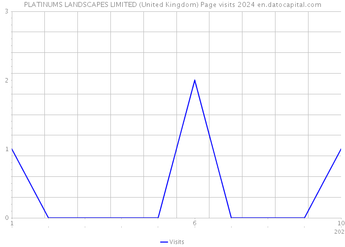 PLATINUMS LANDSCAPES LIMITED (United Kingdom) Page visits 2024 