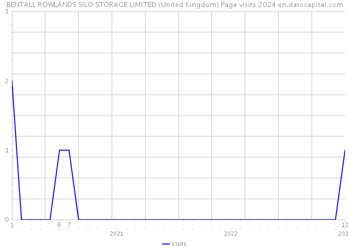 BENTALL ROWLANDS SILO STORAGE LIMITED (United Kingdom) Page visits 2024 