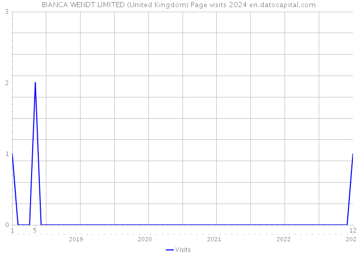 BIANCA WENDT LIMITED (United Kingdom) Page visits 2024 