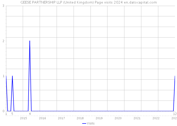 GEESE PARTNERSHIP LLP (United Kingdom) Page visits 2024 