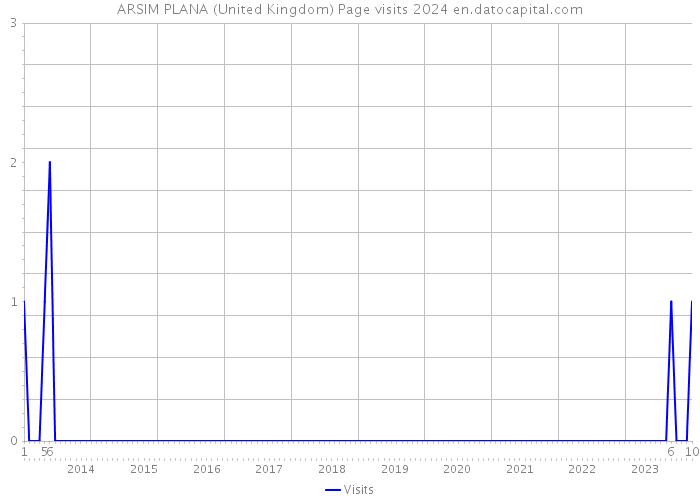 ARSIM PLANA (United Kingdom) Page visits 2024 