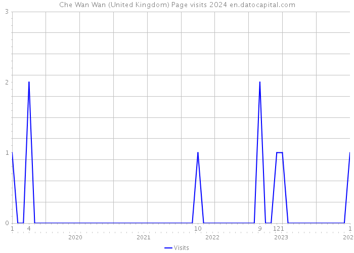 Che Wan Wan (United Kingdom) Page visits 2024 