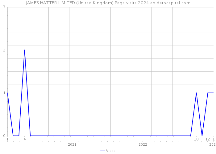 JAMES HATTER LIMITED (United Kingdom) Page visits 2024 
