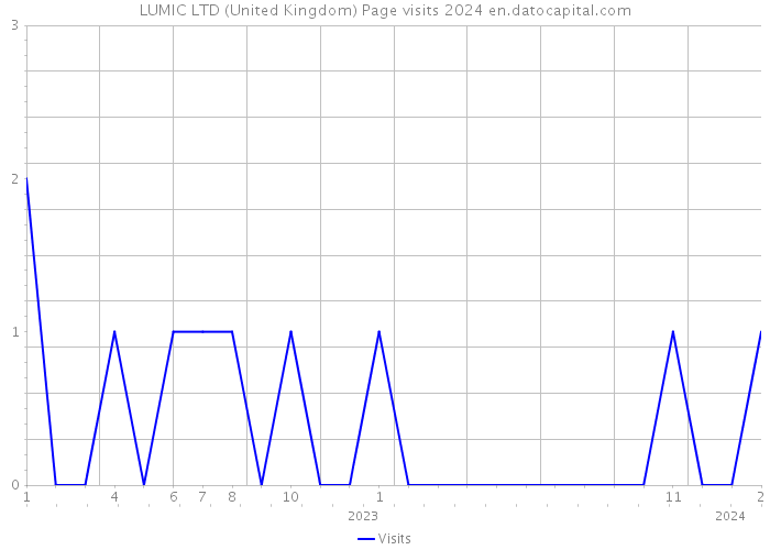 LUMIC LTD (United Kingdom) Page visits 2024 