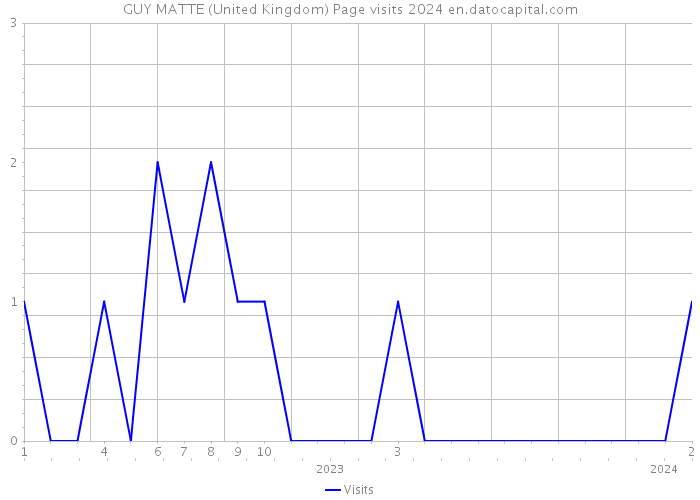 GUY MATTE (United Kingdom) Page visits 2024 