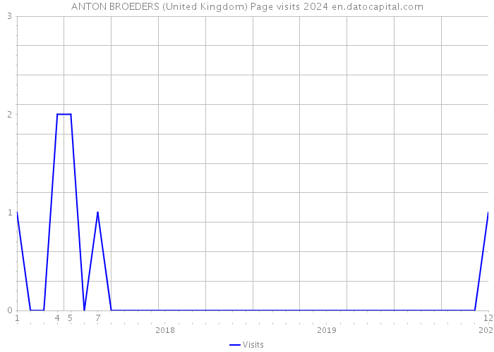 ANTON BROEDERS (United Kingdom) Page visits 2024 