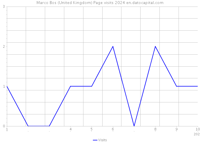 Marco Bos (United Kingdom) Page visits 2024 