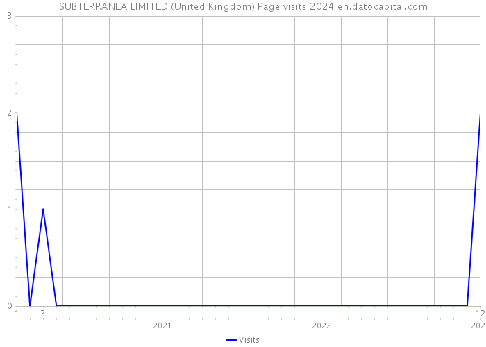 SUBTERRANEA LIMITED (United Kingdom) Page visits 2024 