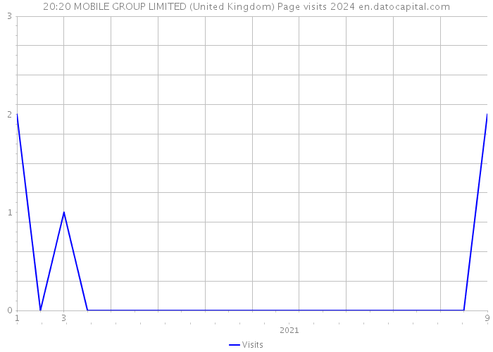 20:20 MOBILE GROUP LIMITED (United Kingdom) Page visits 2024 