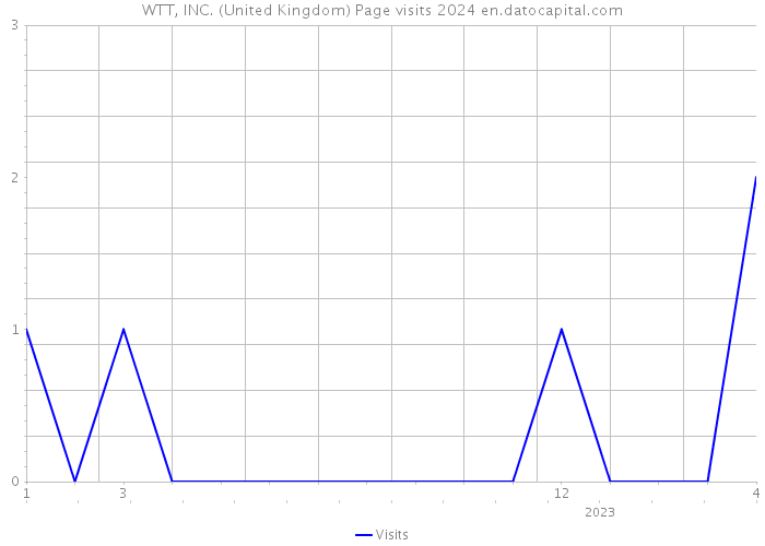 WTT, INC. (United Kingdom) Page visits 2024 