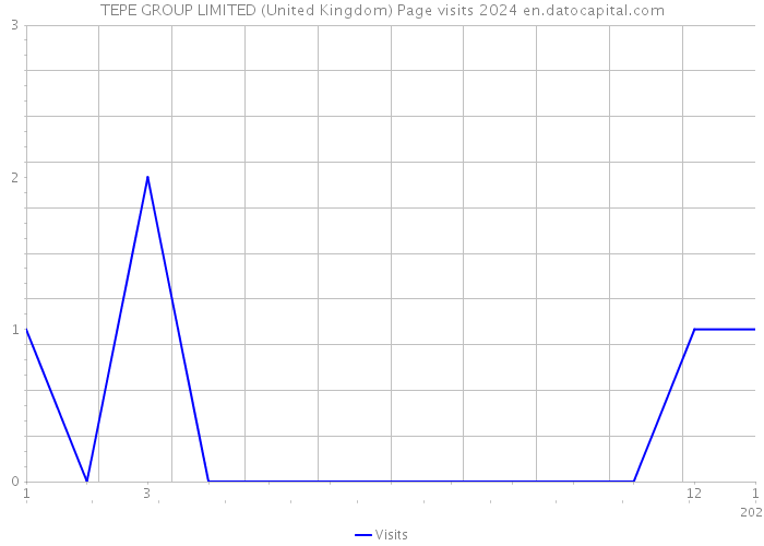 TEPE GROUP LIMITED (United Kingdom) Page visits 2024 