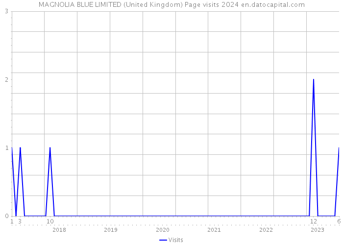 MAGNOLIA BLUE LIMITED (United Kingdom) Page visits 2024 
