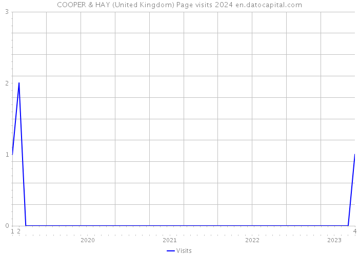 COOPER & HAY (United Kingdom) Page visits 2024 