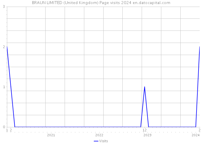 BRAUN LIMITED (United Kingdom) Page visits 2024 