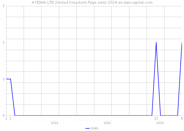 AYESHA LTD (United Kingdom) Page visits 2024 