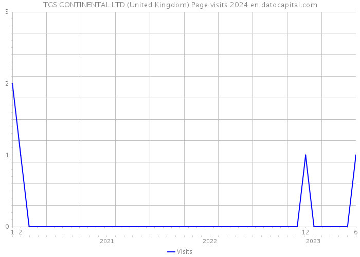 TGS CONTINENTAL LTD (United Kingdom) Page visits 2024 