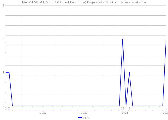 MAGNESIUM LIMITED (United Kingdom) Page visits 2024 