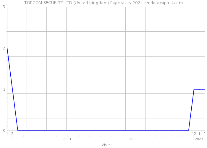 TOPCOM SECURITY LTD (United Kingdom) Page visits 2024 