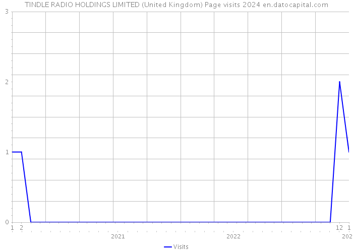 TINDLE RADIO HOLDINGS LIMITED (United Kingdom) Page visits 2024 