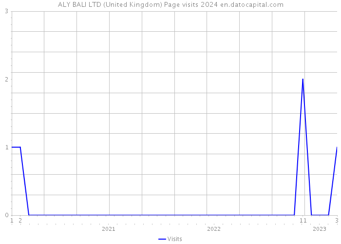 ALY BALI LTD (United Kingdom) Page visits 2024 