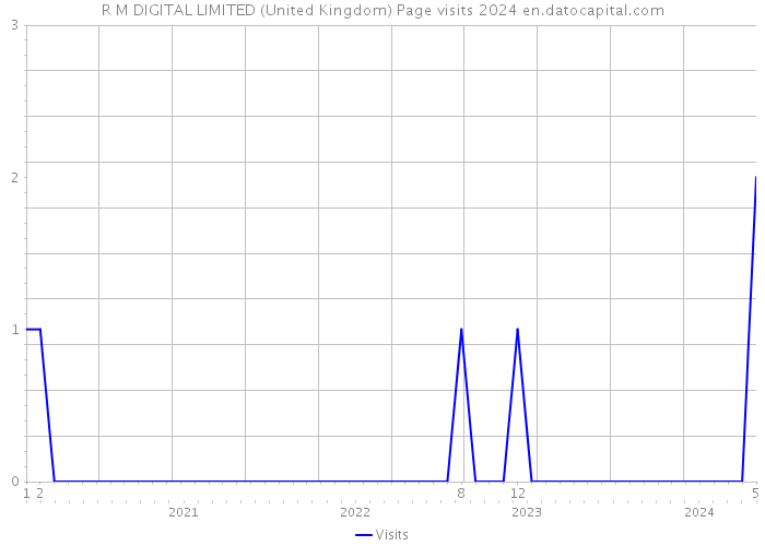 R M DIGITAL LIMITED (United Kingdom) Page visits 2024 