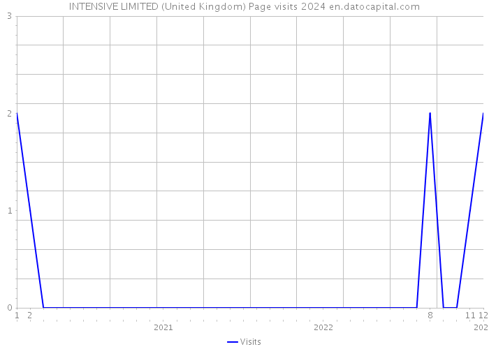 INTENSIVE LIMITED (United Kingdom) Page visits 2024 