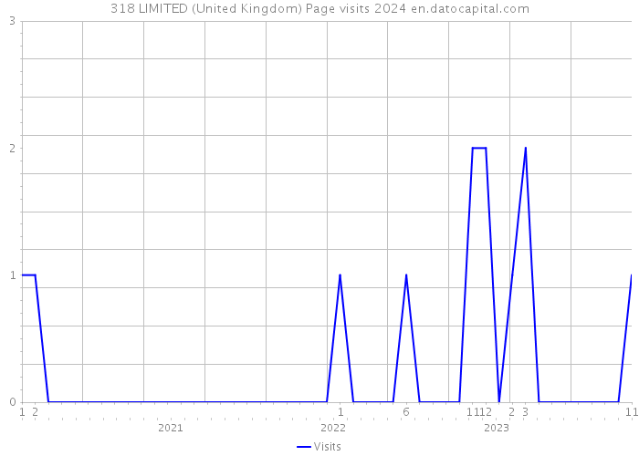318 LIMITED (United Kingdom) Page visits 2024 