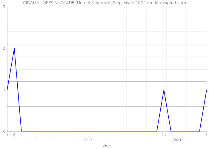 CIDALIA LOPES ANDRADE (United Kingdom) Page visits 2024 