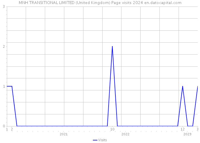 MNH TRANSITIONAL LIMITED (United Kingdom) Page visits 2024 