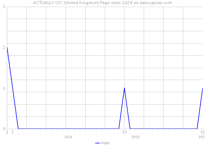 ACTUALLY CIC (United Kingdom) Page visits 2024 