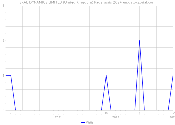 BRAE DYNAMICS LIMITED (United Kingdom) Page visits 2024 