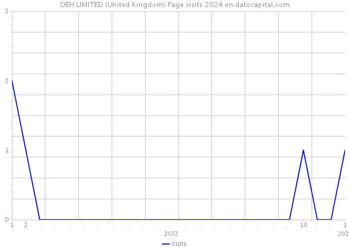 OEH LIMITED (United Kingdom) Page visits 2024 