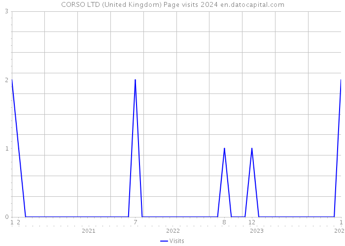 CORSO LTD (United Kingdom) Page visits 2024 