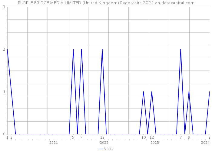 PURPLE BRIDGE MEDIA LIMITED (United Kingdom) Page visits 2024 