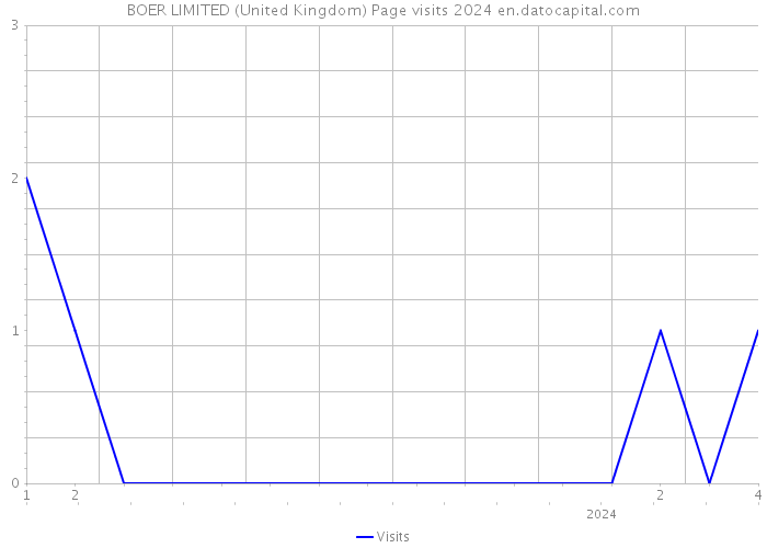 BOER LIMITED (United Kingdom) Page visits 2024 