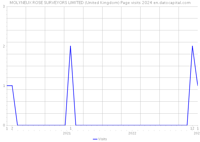 MOLYNEUX ROSE SURVEYORS LIMITED (United Kingdom) Page visits 2024 