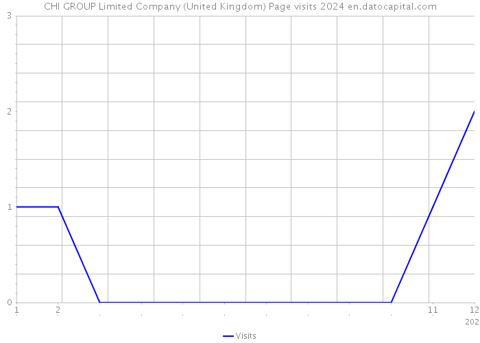 CHI GROUP Limited Company (United Kingdom) Page visits 2024 