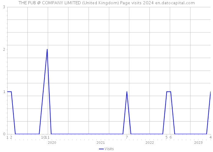 THE PUB @ COMPANY LIMITED (United Kingdom) Page visits 2024 