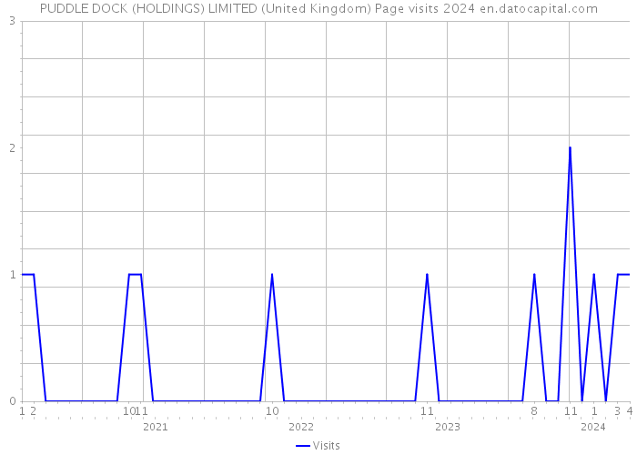 PUDDLE DOCK (HOLDINGS) LIMITED (United Kingdom) Page visits 2024 