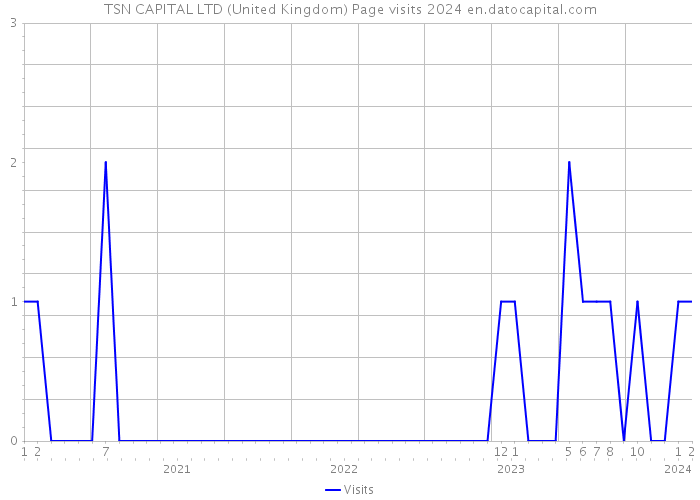 TSN CAPITAL LTD (United Kingdom) Page visits 2024 