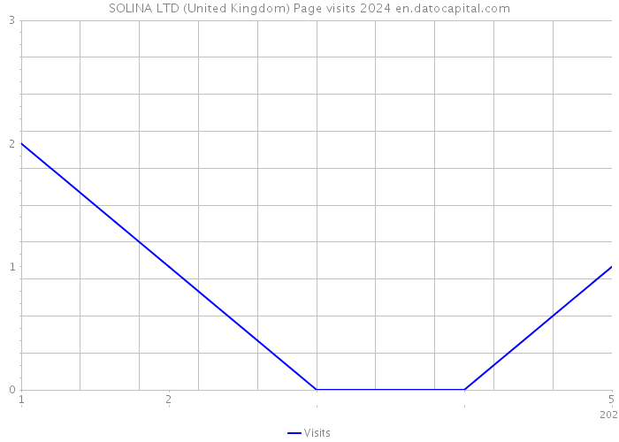 SOLINA LTD (United Kingdom) Page visits 2024 