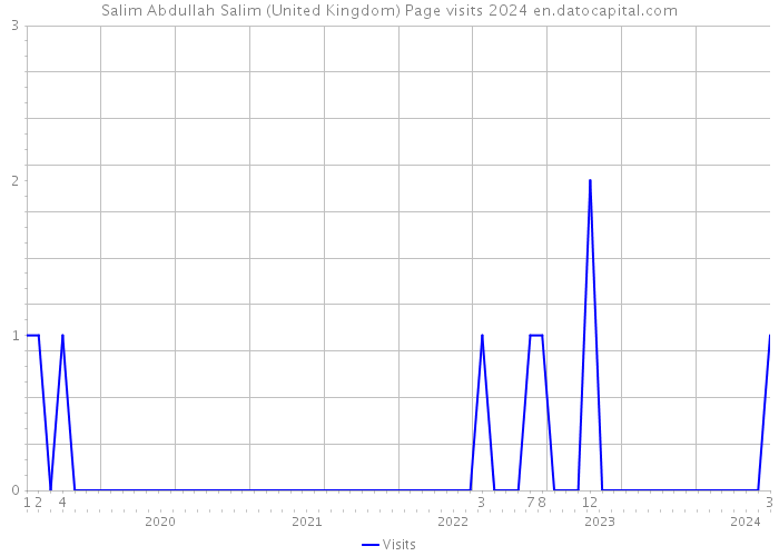 Salim Abdullah Salim (United Kingdom) Page visits 2024 