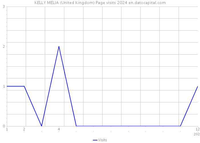 KELLY MELIA (United Kingdom) Page visits 2024 