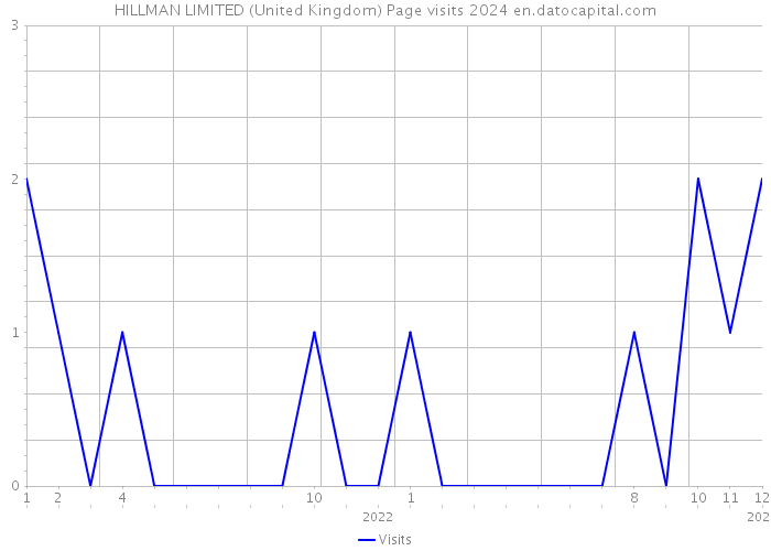 HILLMAN LIMITED (United Kingdom) Page visits 2024 