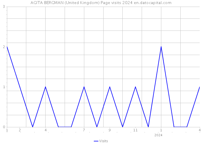 AGITA BERGMAN (United Kingdom) Page visits 2024 