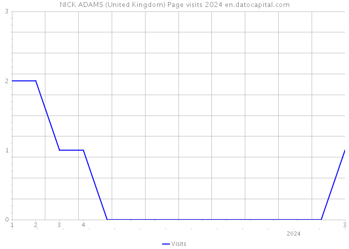 NICK ADAMS (United Kingdom) Page visits 2024 